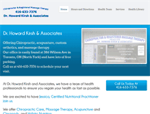 Tablet Screenshot of healthychiro.ca